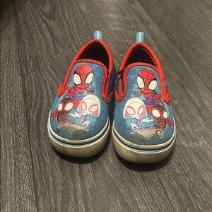 Spider-Man Kids Slip-On Shoes - Blue and Red